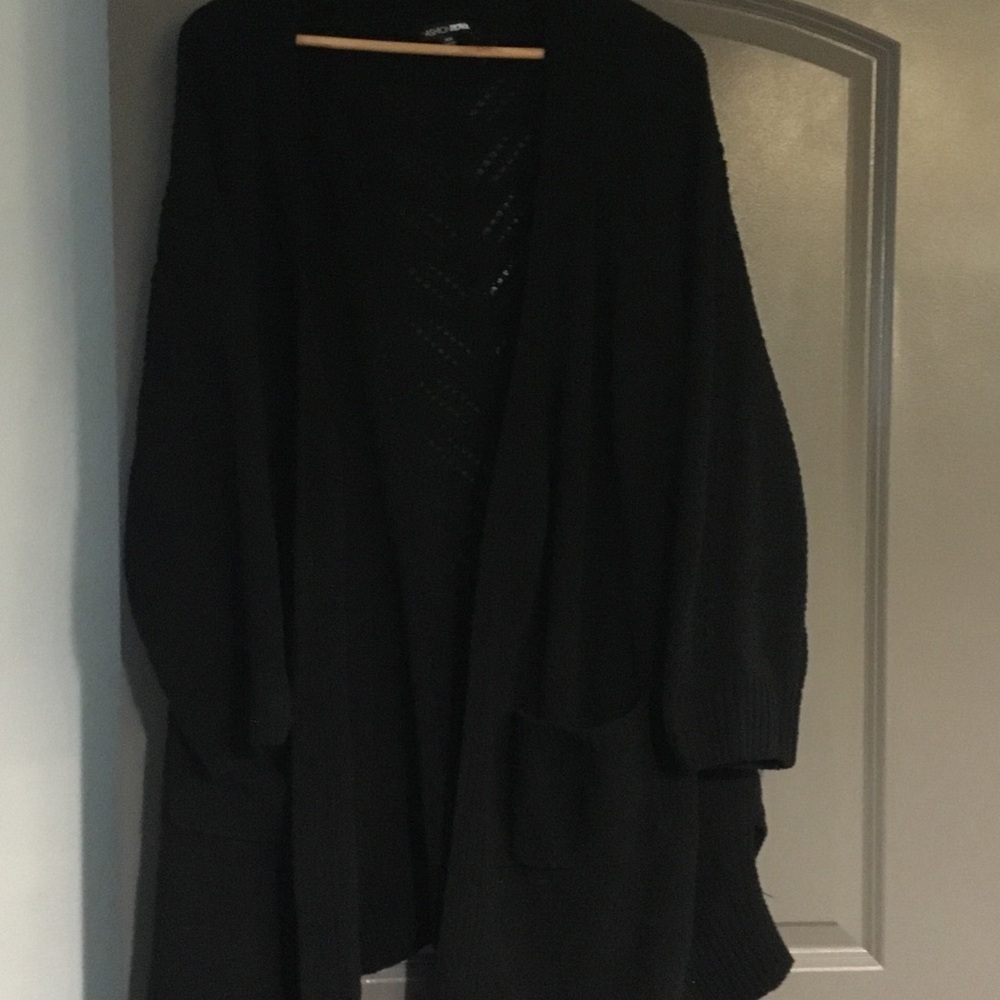 Fashion Nova Black Cardigan Sweater
